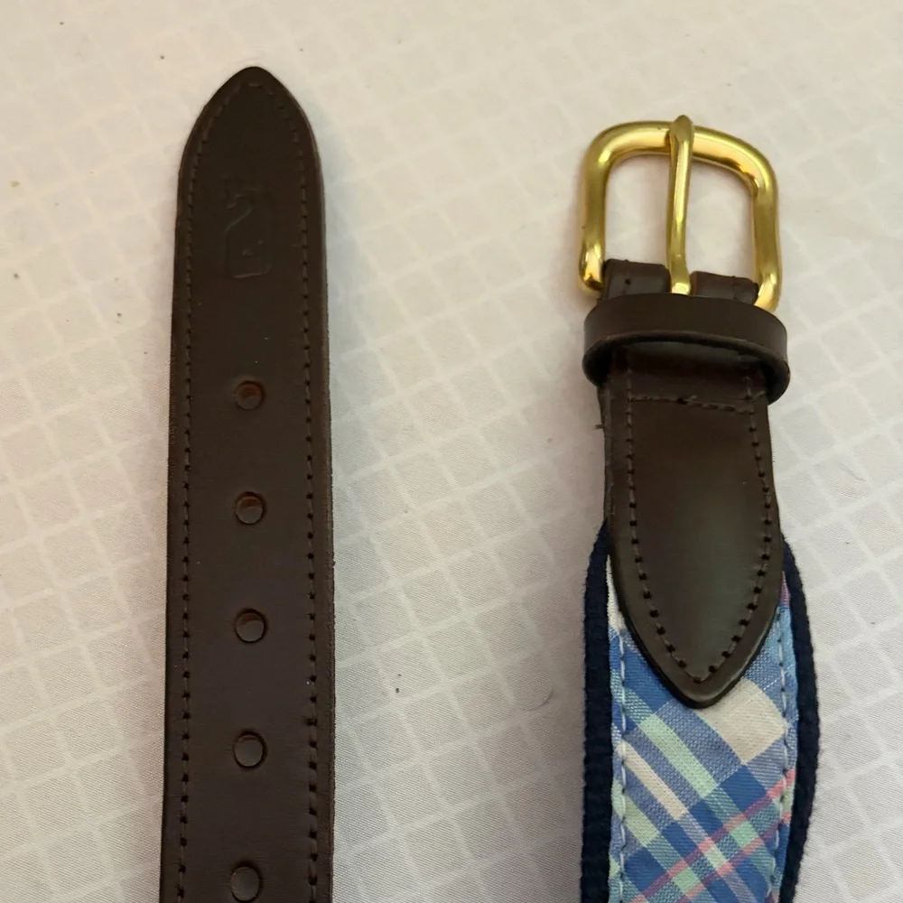 Vineyard Vines Child’s Plaid Belt